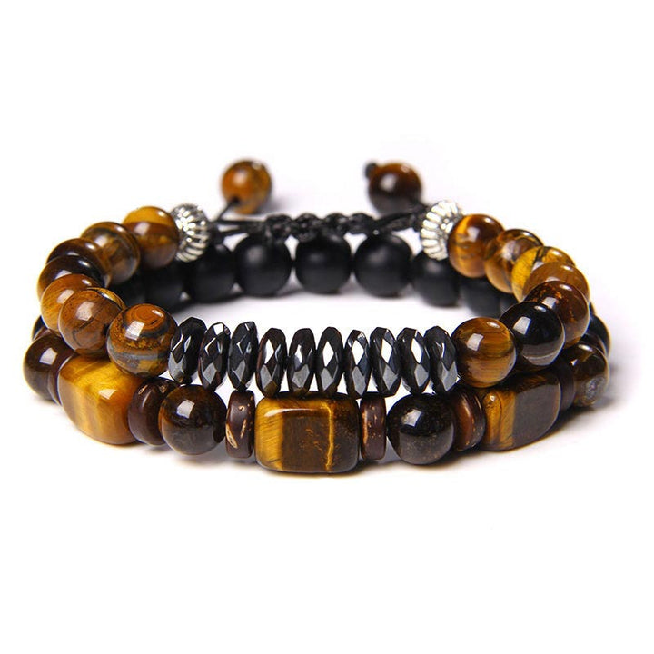 Buddha Stones Tiger Eye Frosted Stone Hematyt Courage