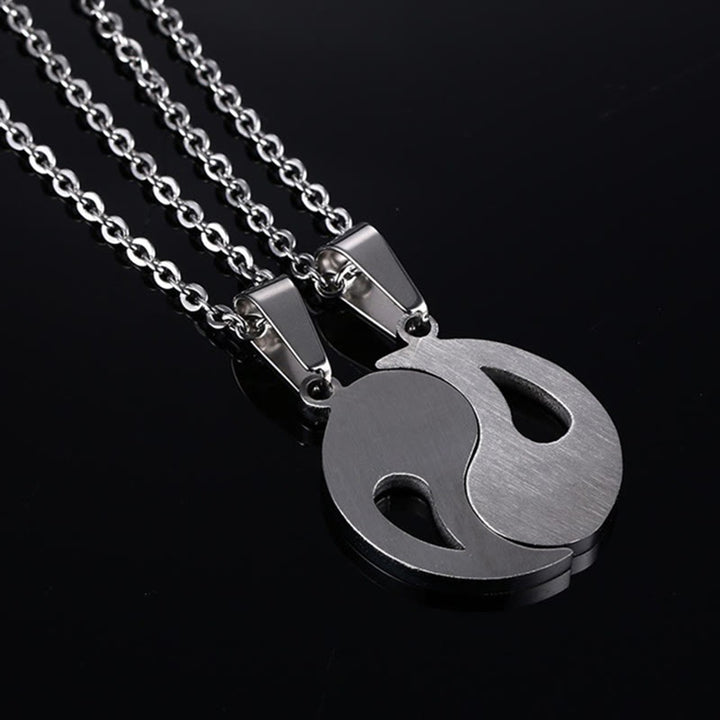 2szt Yin Yang Wisiorek Naszyjnik Para
