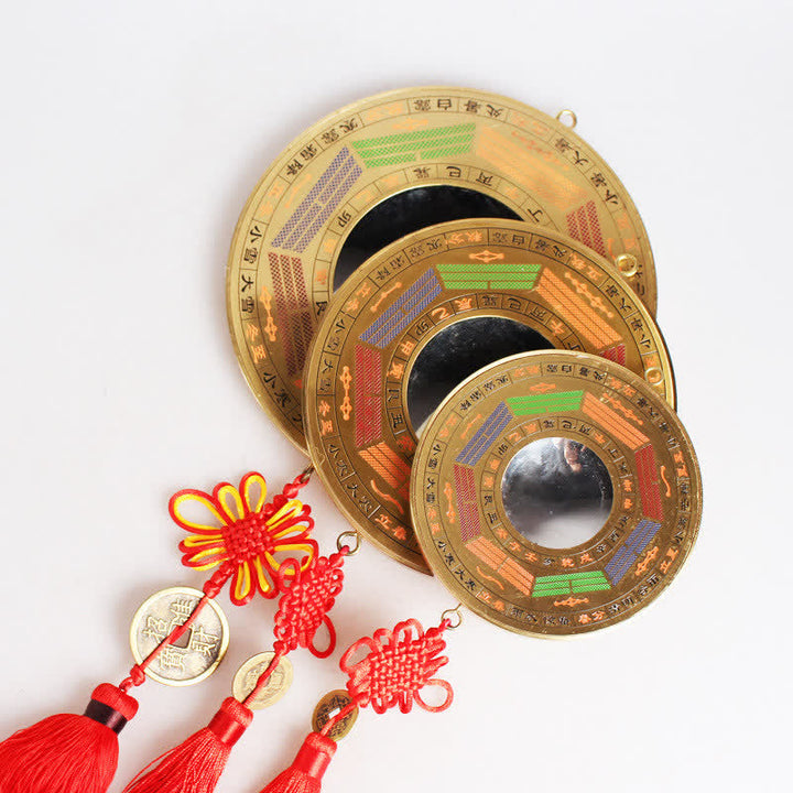 Mapa Feng Shui Bagua Moneta Miedziana Chińska Mapa Równowagi Energii