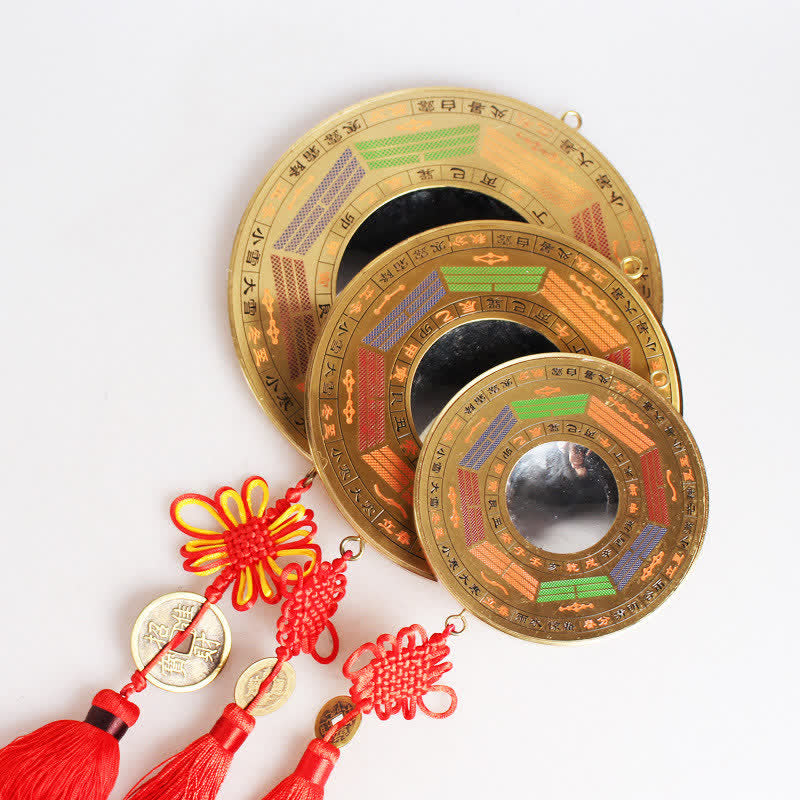 Mapa Feng Shui Bagua Moneta Miedziana Chińska Mapa Równowagi Energii - image 1
