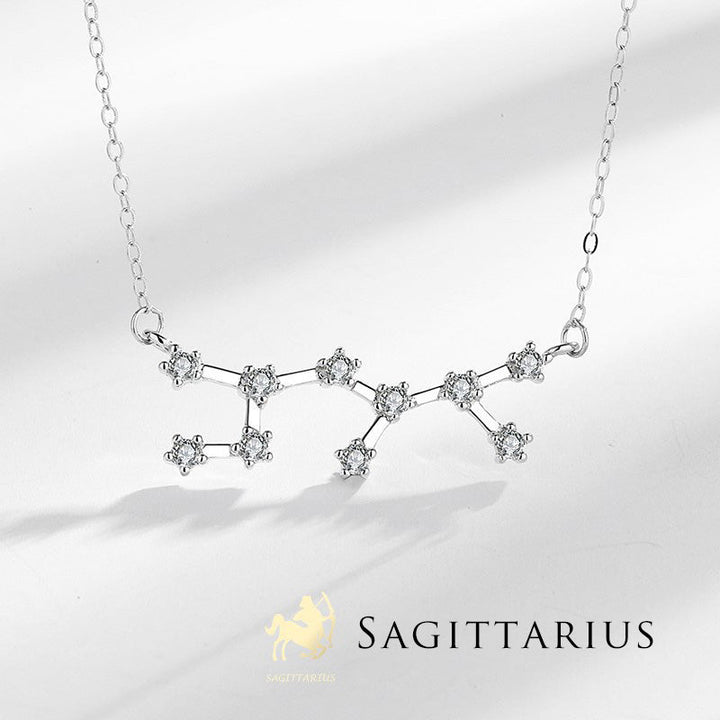 Buddha Stones 925 Srebro Sterling 12 Konstelacji Zodiaku Astrologia Błogosławieństwo Naszyjnik Wisiorek - Strzelec - image 27