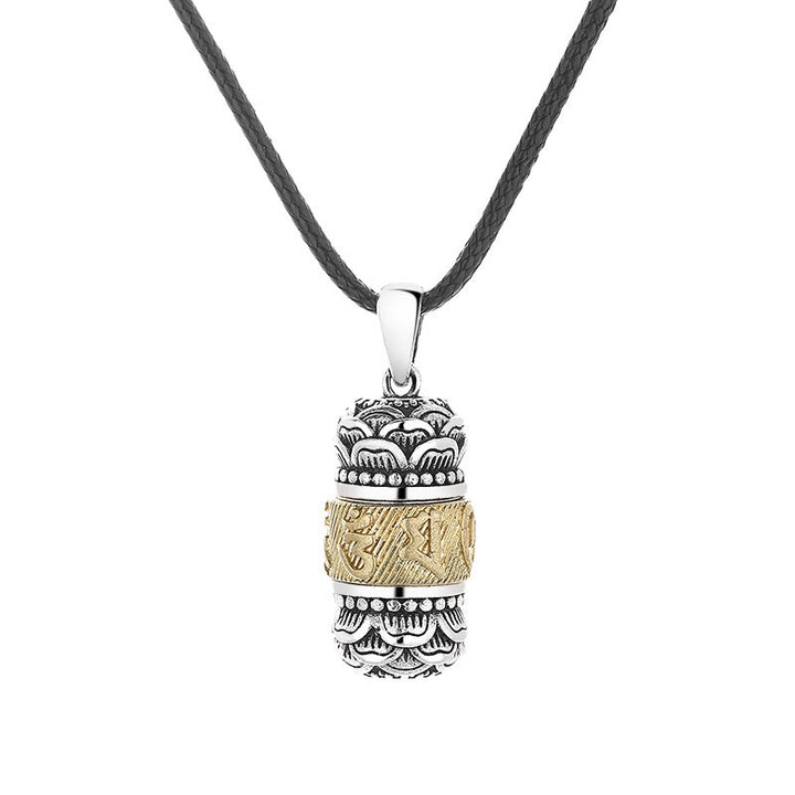 Buddha Stones Tybet Om Mani Padme Hum Rzeźbiona Mądrość Czystość Łańcuch Skórzany Naszyjnik Wisiorek - image 5