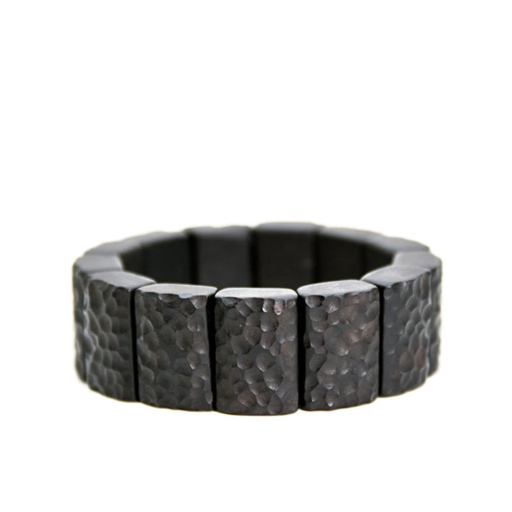 Bransoletka Buddha Stones Vintage Ebony Wood Texture Peace Couple