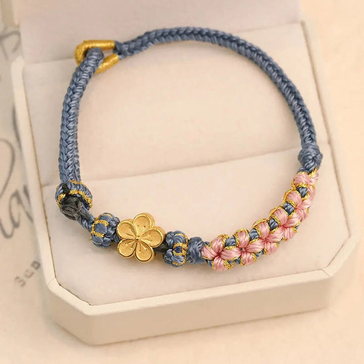 Bransoletka sznurkowa Peach Blossom Design Wealth