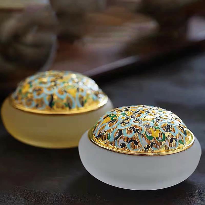 Buddha Stones, Lotos, Kryształ Liuli, Medytacja, Kadzielnica, Uzdrawiająca