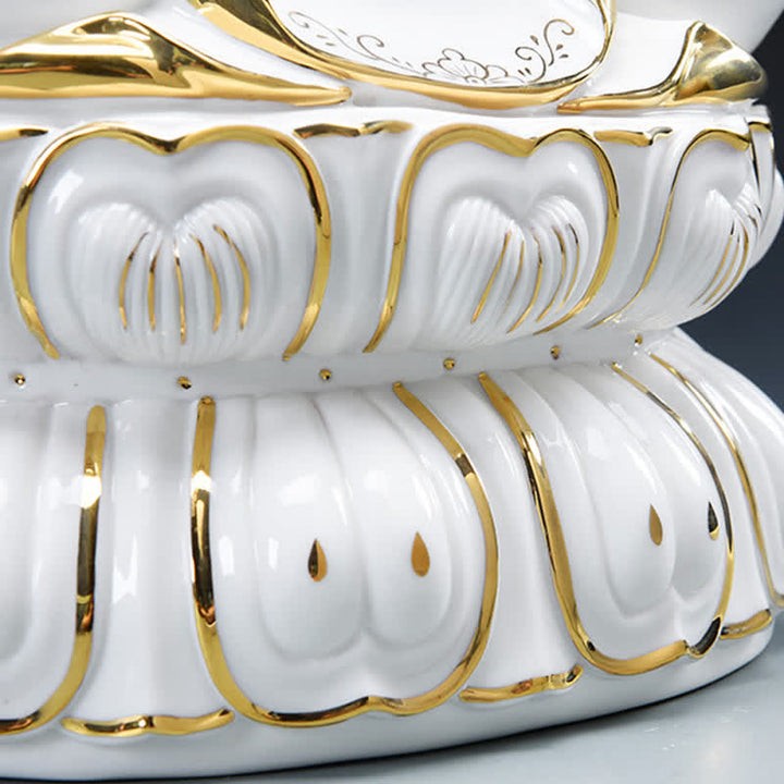 Chenrezig Bodhisattwa Awalokiteśwara Sukces Ceramiczna Statuetka Dekoracja Domu - image 9