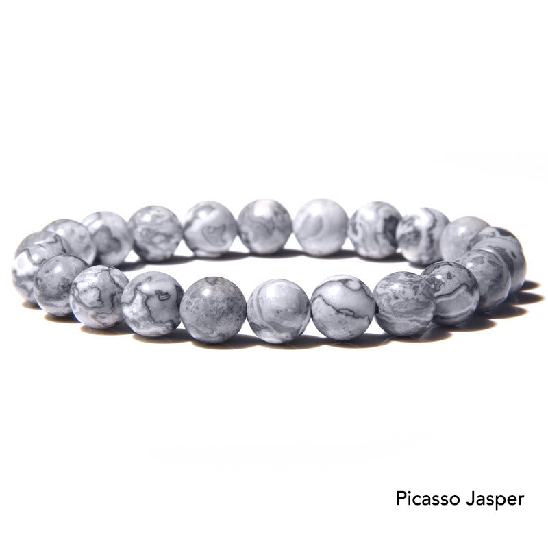 Bransoletka z koralików Natural Agat Stone Crystal Balance