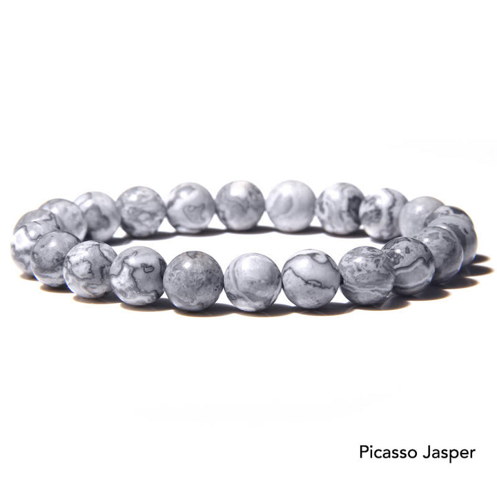Bransoletka z koralików Natural Agat Stone Crystal Balance