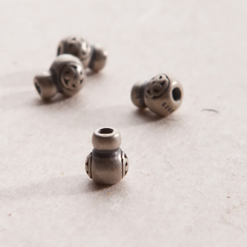 Buddha Stones 108 Koraliki Mala 925 Srebro Sterling Cytryn Sandałowiec Turkus Ochrona Bransoletka Dobrobytu - image 18