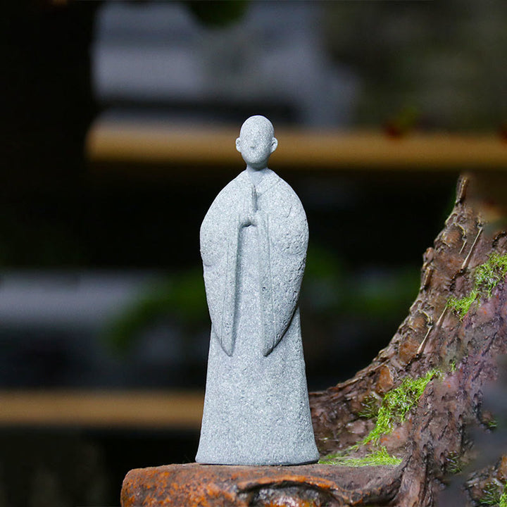 Buddha Stones Medytacja Budda Mnich Spokój Dekoracja Domu