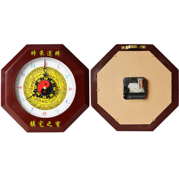 Feng Shui Bagua Mapa Równowagi Energii Mapa Ścienna Zegar