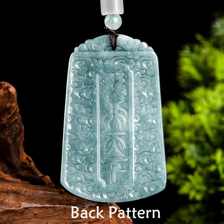 Buddha Stones Rok Smoka Chiński Zodiak Smok Podróżuje Po Świecie Naszyjnik Wisiorek Siła Jadeitu