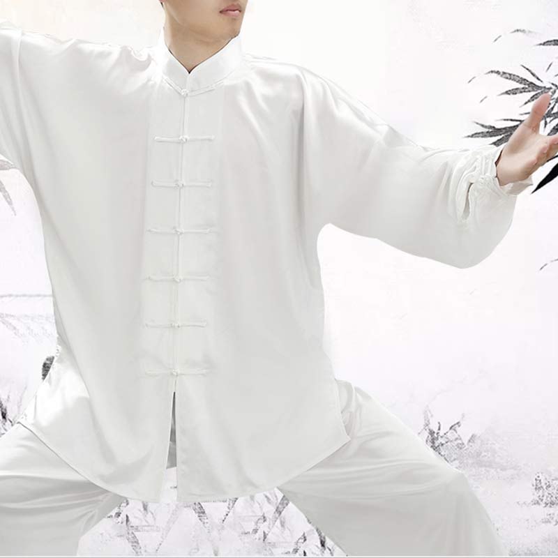Buddha Stones Prosty wzór Medytacja Modlitwa Duchowy Zen Tai Chi Qigong Praktyka Unisex Zestaw Ubrań - image 12