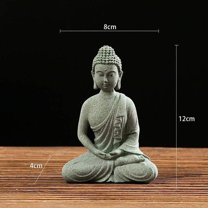 Buddha Stones Tybetańska Medytacja Kontemplacja Budda Spokój Współczucie Statua Figurka Dekoracja