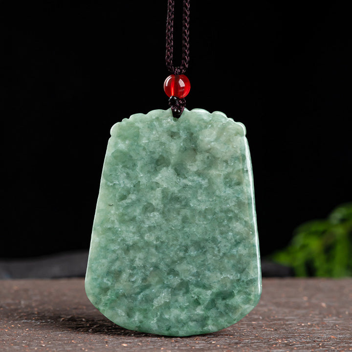 Buddha Stones Chiński Zodiak Smok Jade Siła Naszyjnik Wisiorek Sznurek