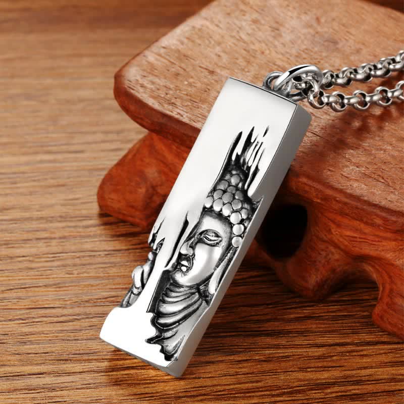 Naszyjnik z wisiorkiem w stylu vintage, Buddha Stones Tathagata Budda, amulet ochronny, szczęście - image 12