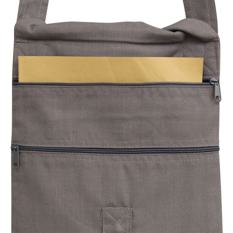 Lotos haftowana torba na ramię z bawełny Spiritual Mind Practice Crossbody Bag
