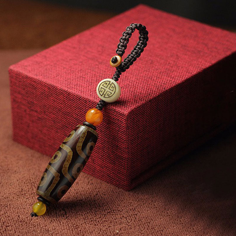 Buddha Stones Tybetańskie Dziewięciooczne Koraliki Dzi Bogactwo Dekoracja