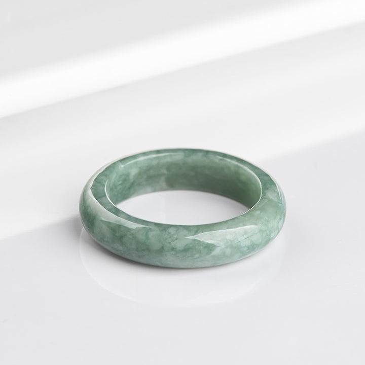 Pierścień leczniczy z naturalnego jadeitu z Buddha Stones