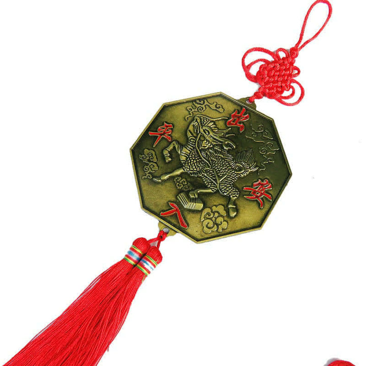 Feng Shui Bagua Mapa Chińskie Węzły Harmonii Energii Lustro - Mapa Kirin Bagua 10CM - image 20