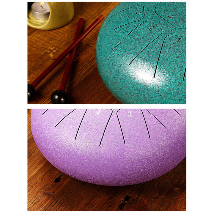 Buddha Stones stalowy językowy Dźwięk uzdrawiający uważność medytacja joga zestaw perkusyjny 11 nut 8 cali - image 22