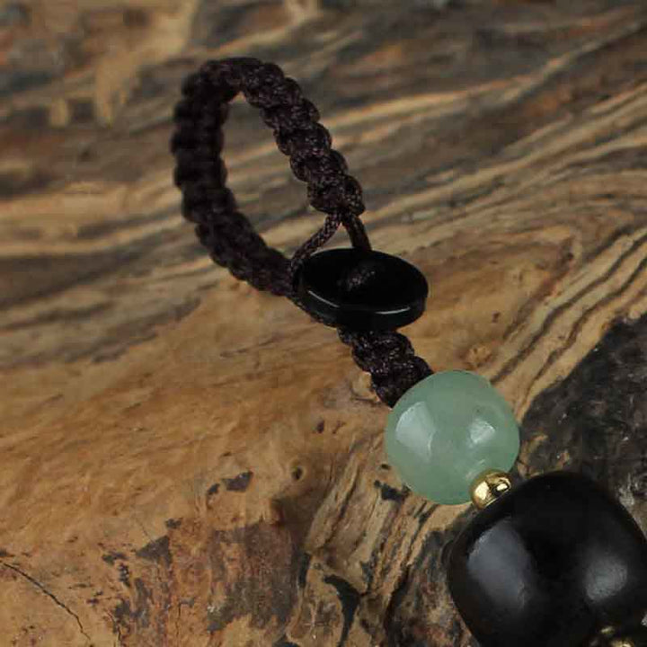 Buddha Stones PiXiu Jadeit Klamra Pokoju Obfitość Bogactwo Brelok