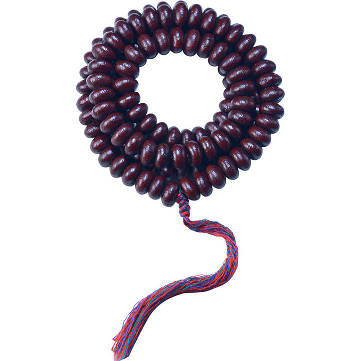 Buddha Stones Naturalne Tybet 108 Mala Koraliki Fioletowe Bodhi Nasiona Bogactwa Bransoletka