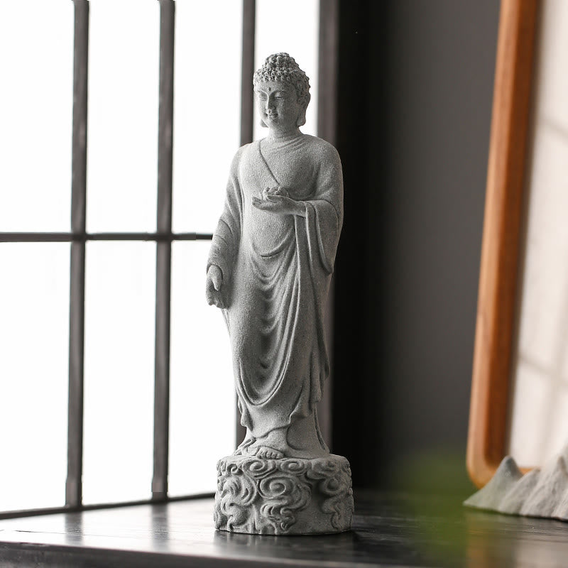 Medytacja Buddha Stones Buddy Budda Pomyślne chmury Projekt Spokój Dekoracja domu - image 6