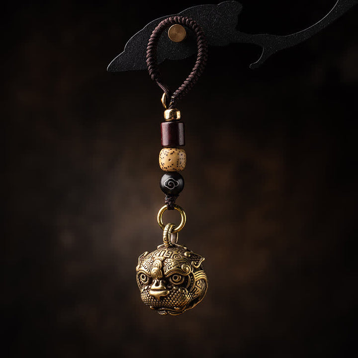 Buddha Stones PiXiu Wealth Miedziany Brelok do Kluczy