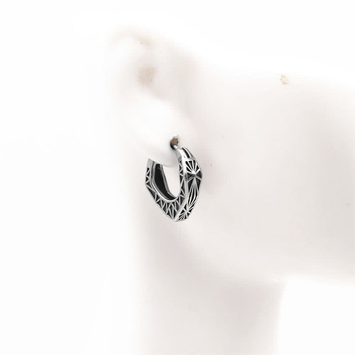 Kolczyki Viking Hoop Titanium Steel Balance
