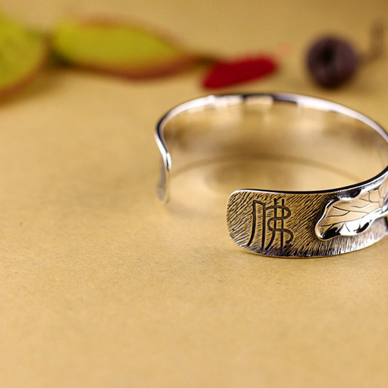 Bransoletka Buddha Stones 925 Sterling Silver Lotus Flower Calm z regulacją
