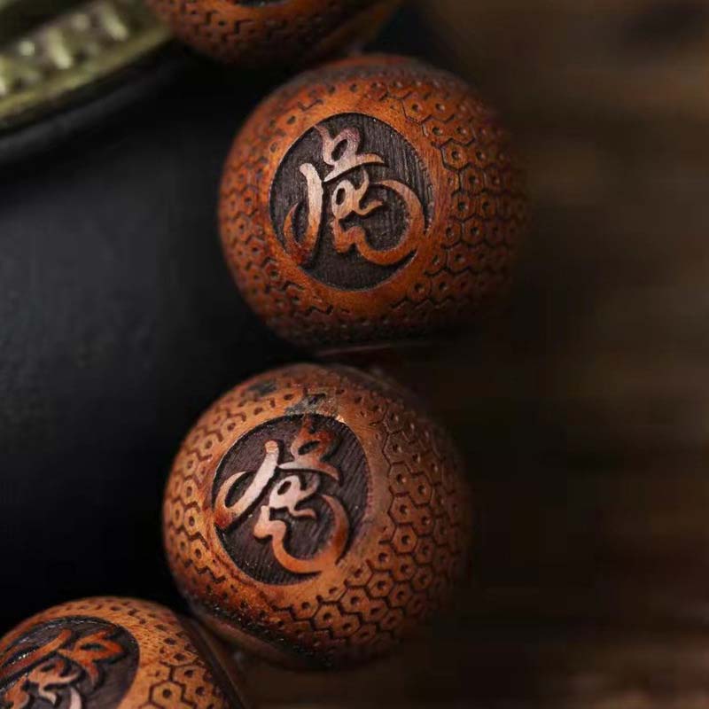 Bransoletka ochronna z motywem tygrysa z grawerunkiem z Buddha Stones tybetańskiego