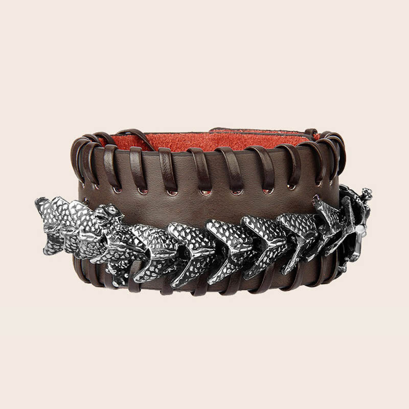 Bransoletka ochronna Dragon Leather Weave