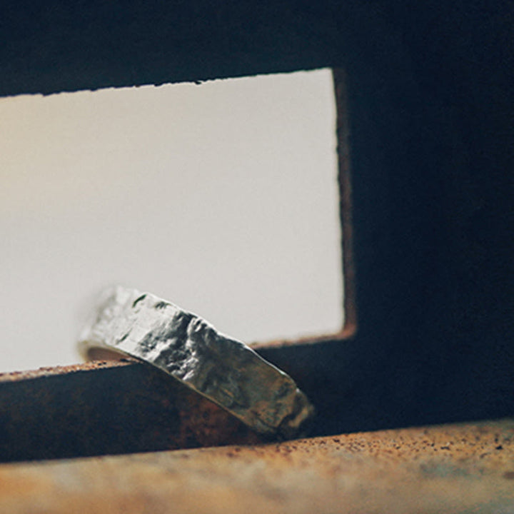 Pierścionek dla pary z prostym wzorem Buddha Stones ze srebra próby 925 i błogosławieństwa - image 12