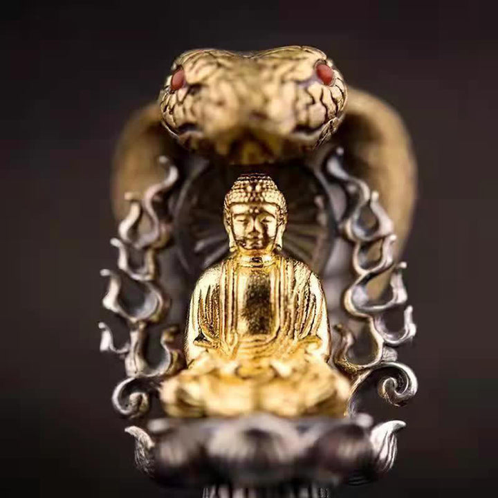 Buddha Stones Tybetański Om Mani Padme Hum Budda Obrót Bogactwa Naszyjnik Wisiorek Vajra - image 3