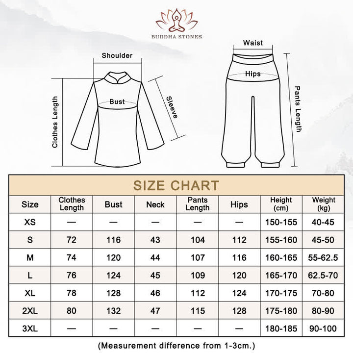 Buddha Stones Tai Chi Qigong Medytacja Modlitwa Duchowa Praktyka Zen Unisex Bawełniany Lniany Zestaw Ubrań - image 26