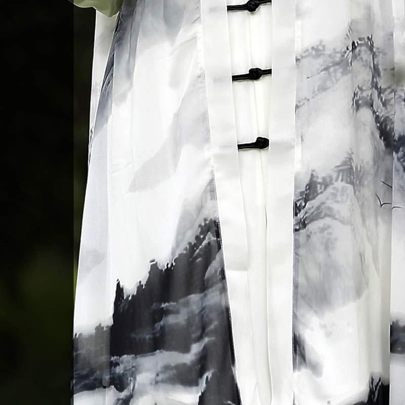 3-częściowy zestaw ubrań unisex do medytacji z malowaniem tuszem, duchową modlitwą, zen, tai chi, qigong - image 9