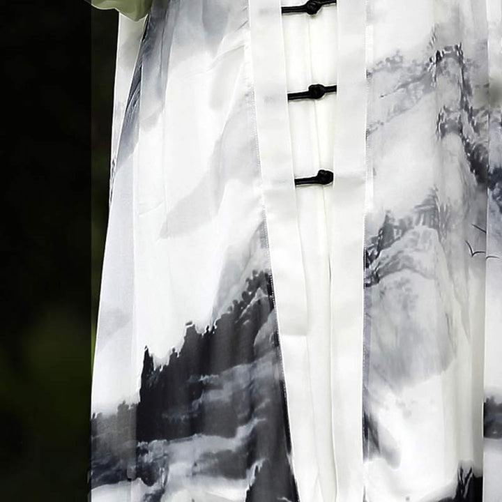 3-częściowy zestaw ubrań unisex do medytacji z malowaniem tuszem, duchową modlitwą, zen, tai chi, qigong - image 9