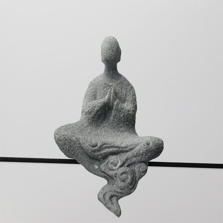 Buddha Stones Medytacja Budda Mnich Spokój Dekoracja Domu