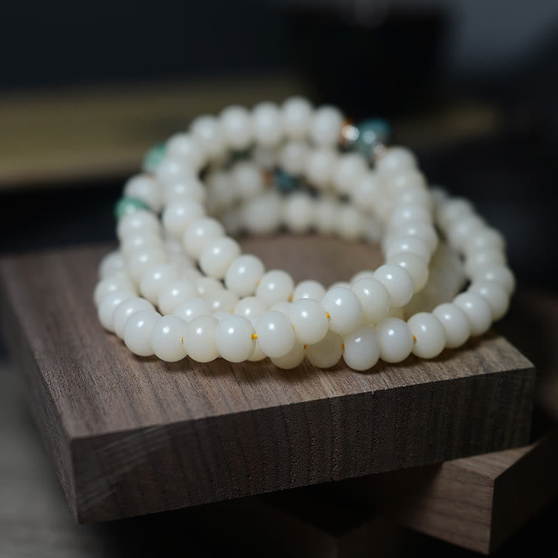 Buddha Stones 108 Koraliki Mala Nasiona Bodhi Trzymają Z dala Złe Duchy Spokojna Bransoletka