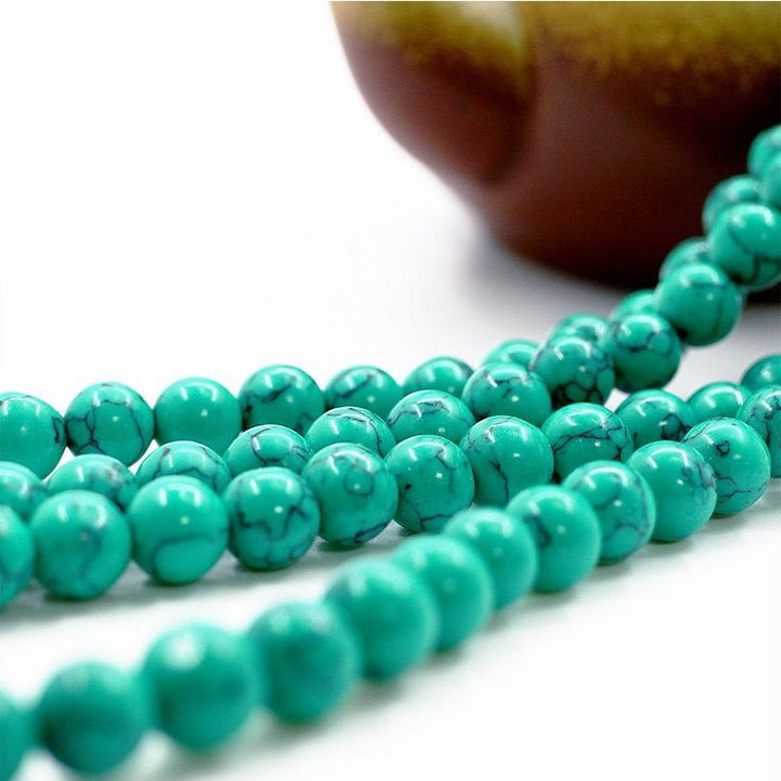 Buddha Stones Tybetański Turkusowy Naszyjnik Oczyszczający Mala
