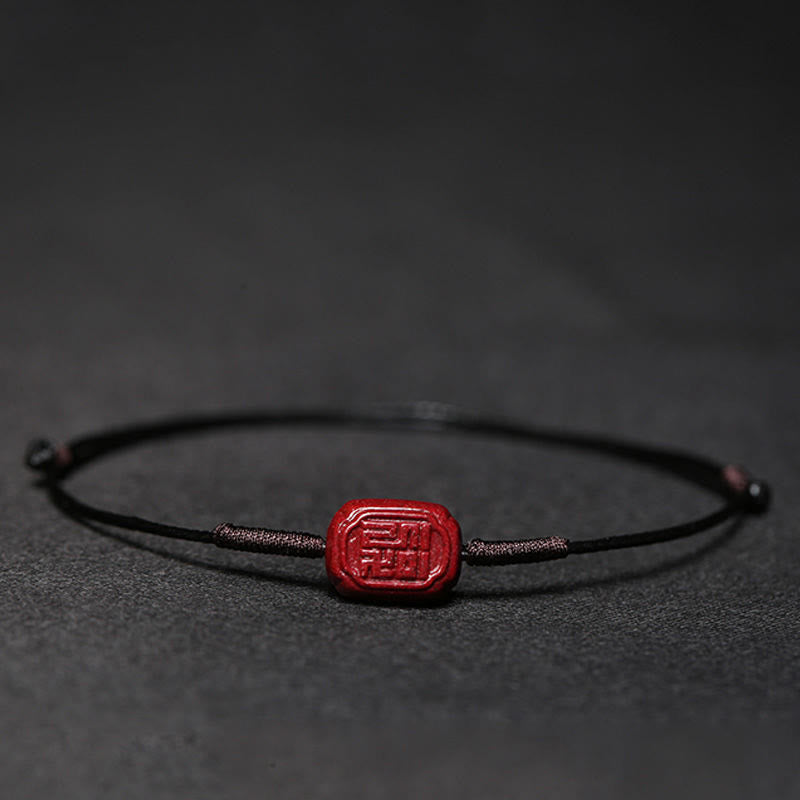 Bransoletka z Buddha Stones , kwiat śliwy, czterolistna koniczyna, lotos PiXiu, ryba Koi, cynober, błogosławieństwo