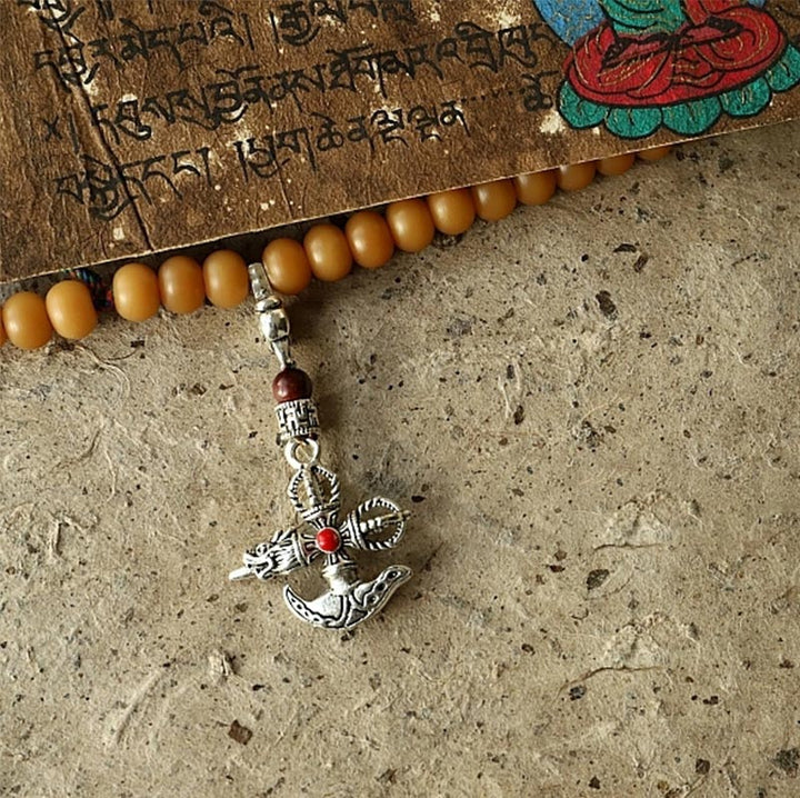 Buddha Stones Tybet 108 Mala Koraliki Bodhi Seed Bagua Vajra Bransoletka bogactwa