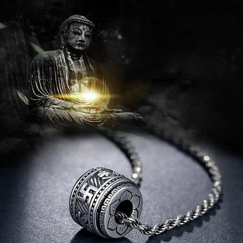 Buddha Stones Tybet Om Mani Padme Hum Naszyjnik Ochronny Wisiorek - image 1