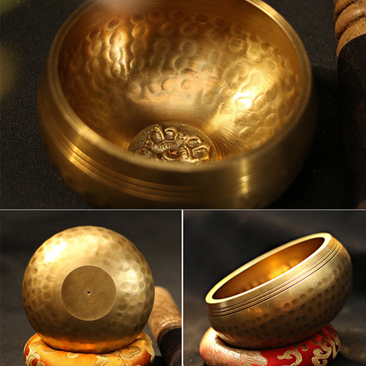 Buddha Stones Zestaw mis śpiewających z tybetańskiej misy dźwiękowej, ręcznie wykonany, do relaksacji i medytacji uważności - image 8