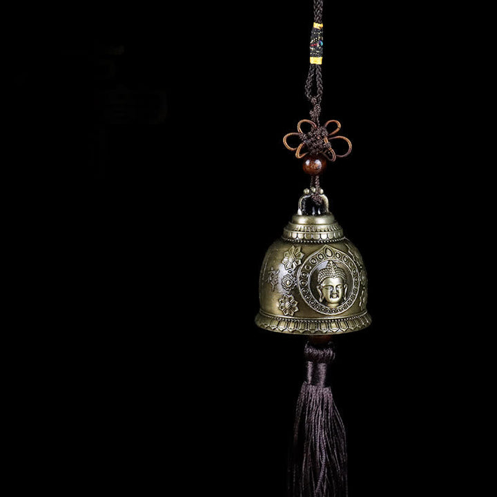 Buddha Stones Feng Shui Budda Koi Ryba Feniks Dzwon Wiatrowy Dzwon Szczęścia Dekoracja Ścienna - Budda - image 0