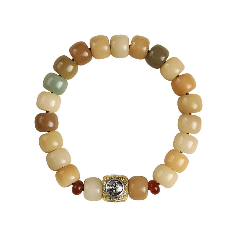 Buddha Stones Naturalne Nasiona Bodhi Władca Lasu Trupów Om Mani Padme Hum Bransoletka Mądrości