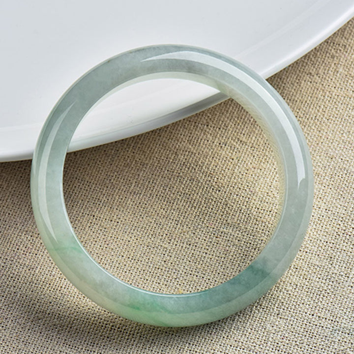 Naturalna bransoletka z jadeitu, uzdrawiająca, zapewniająca szczęście i dobrobyt - image 1