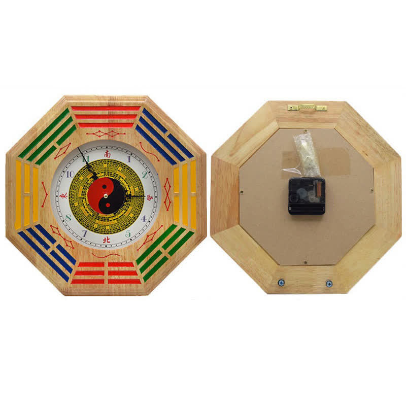 Feng Shui Bagua Mapa Równowagi Energii Mapa Ścienna Zegar