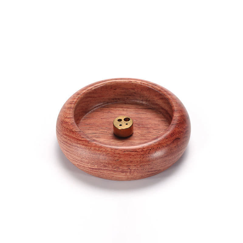 Buddha Stones Mini Drewno Hebanowe Palisander Medytacja Uzdrawiająca Kadzielnica Dekoracja
